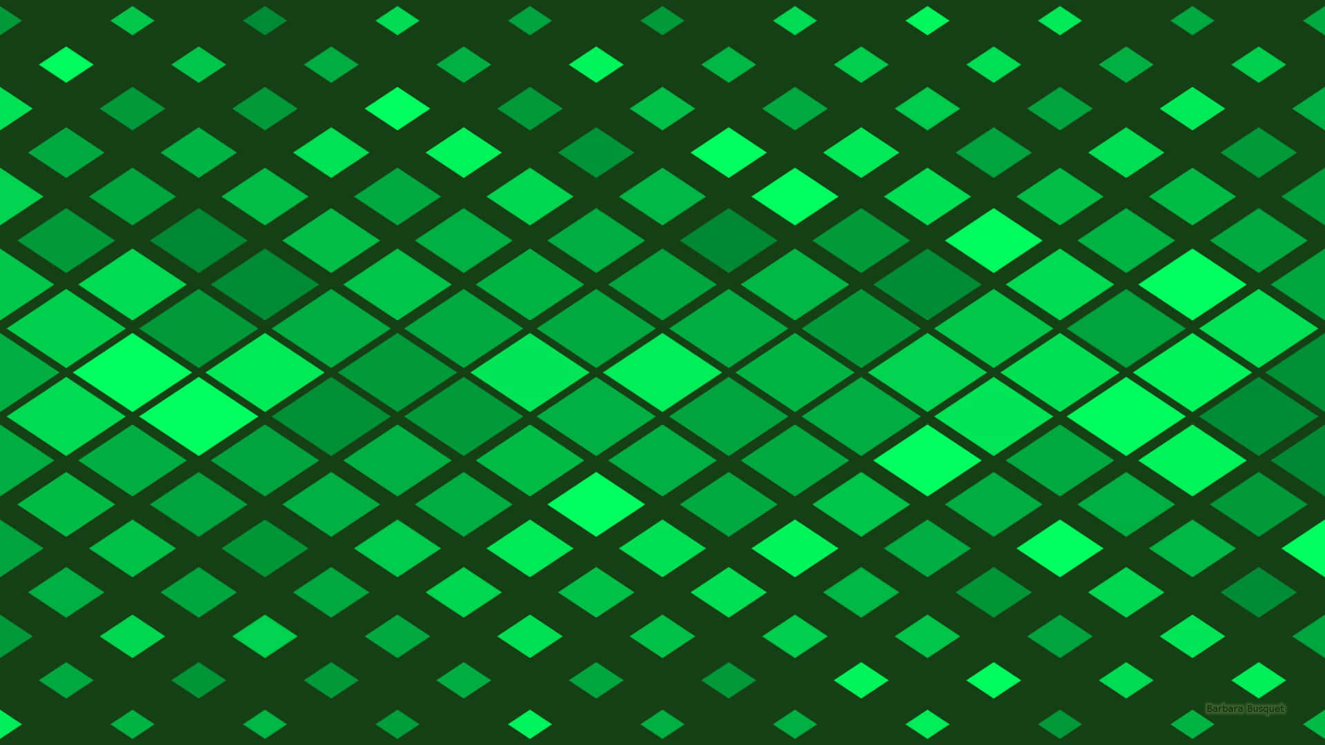 Colorful Green Pattern Wallpaper