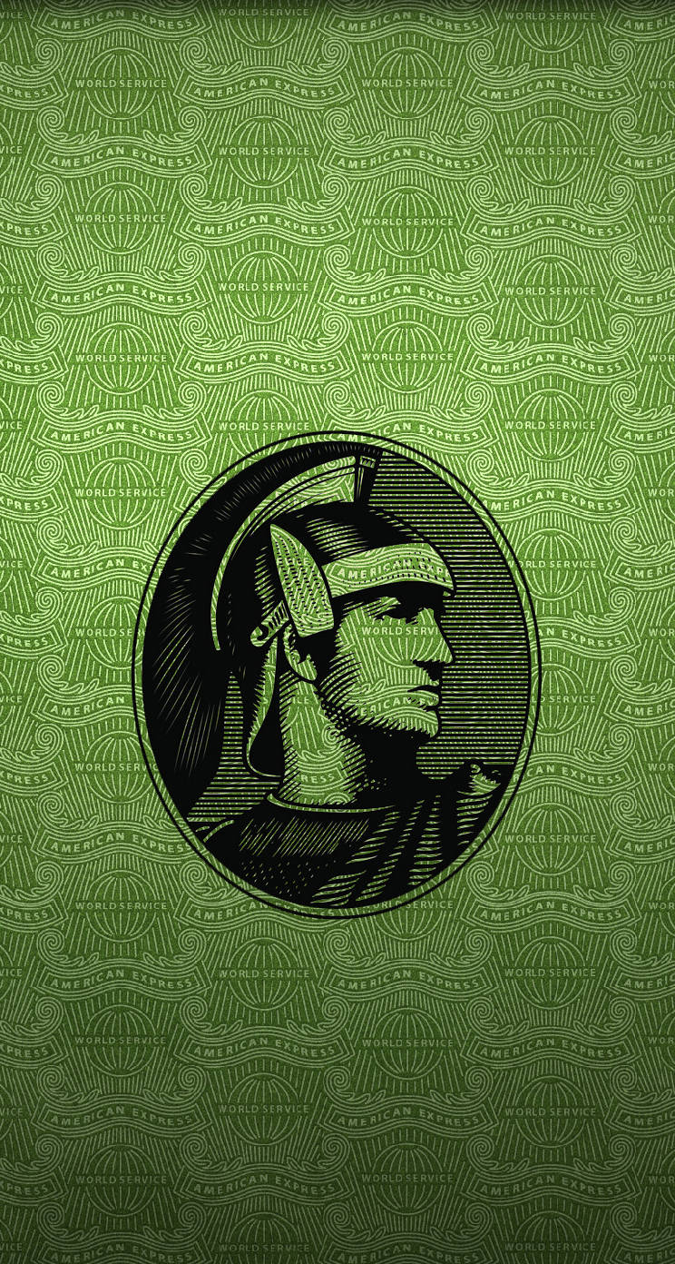 Green Patterned American Express Centurion Wallpaper