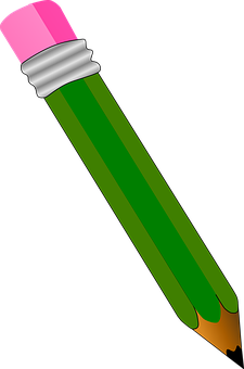 Green Pencil Clipart PNG