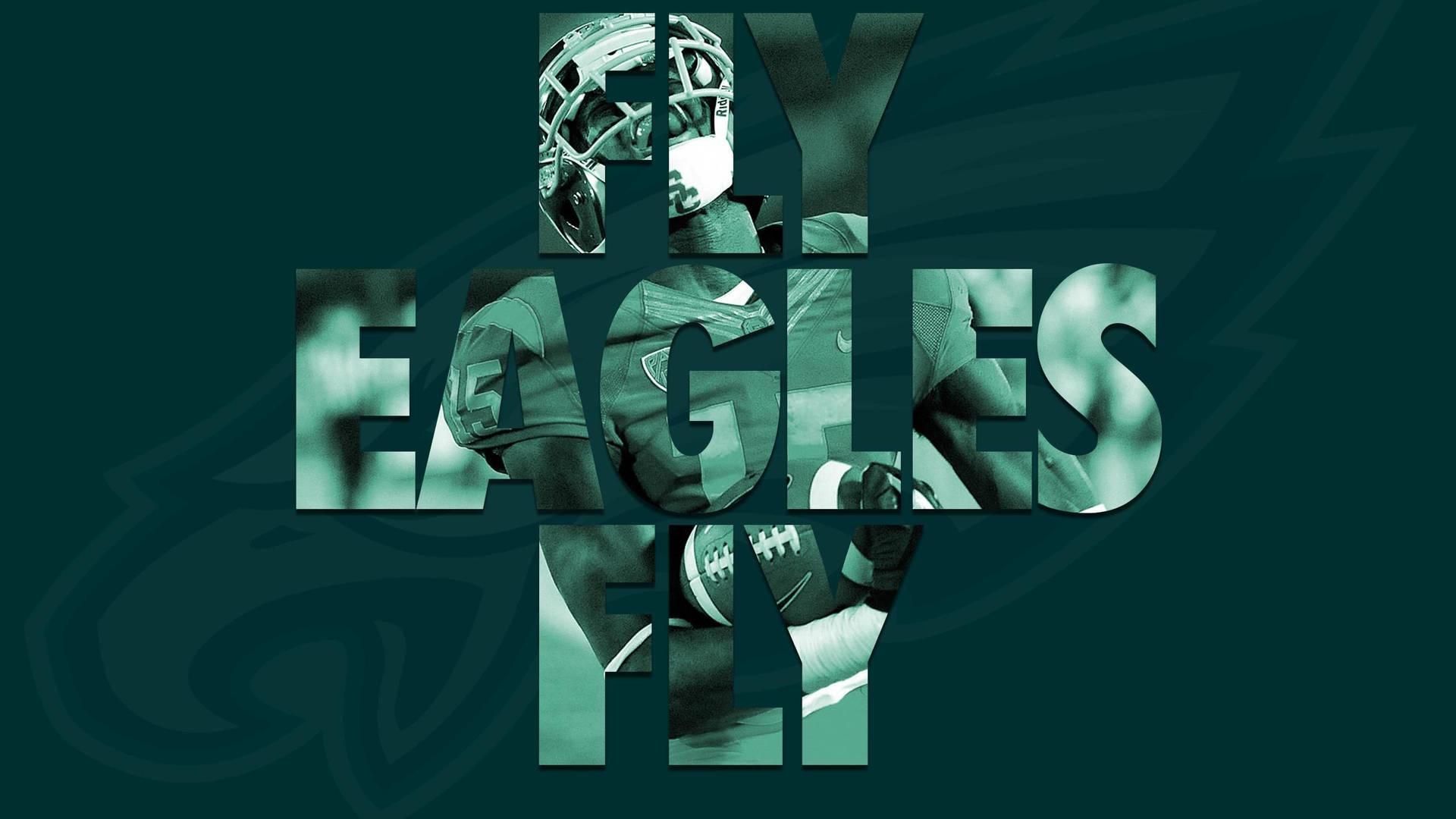 Green Philadelphia Eagles Poster Wallpaper