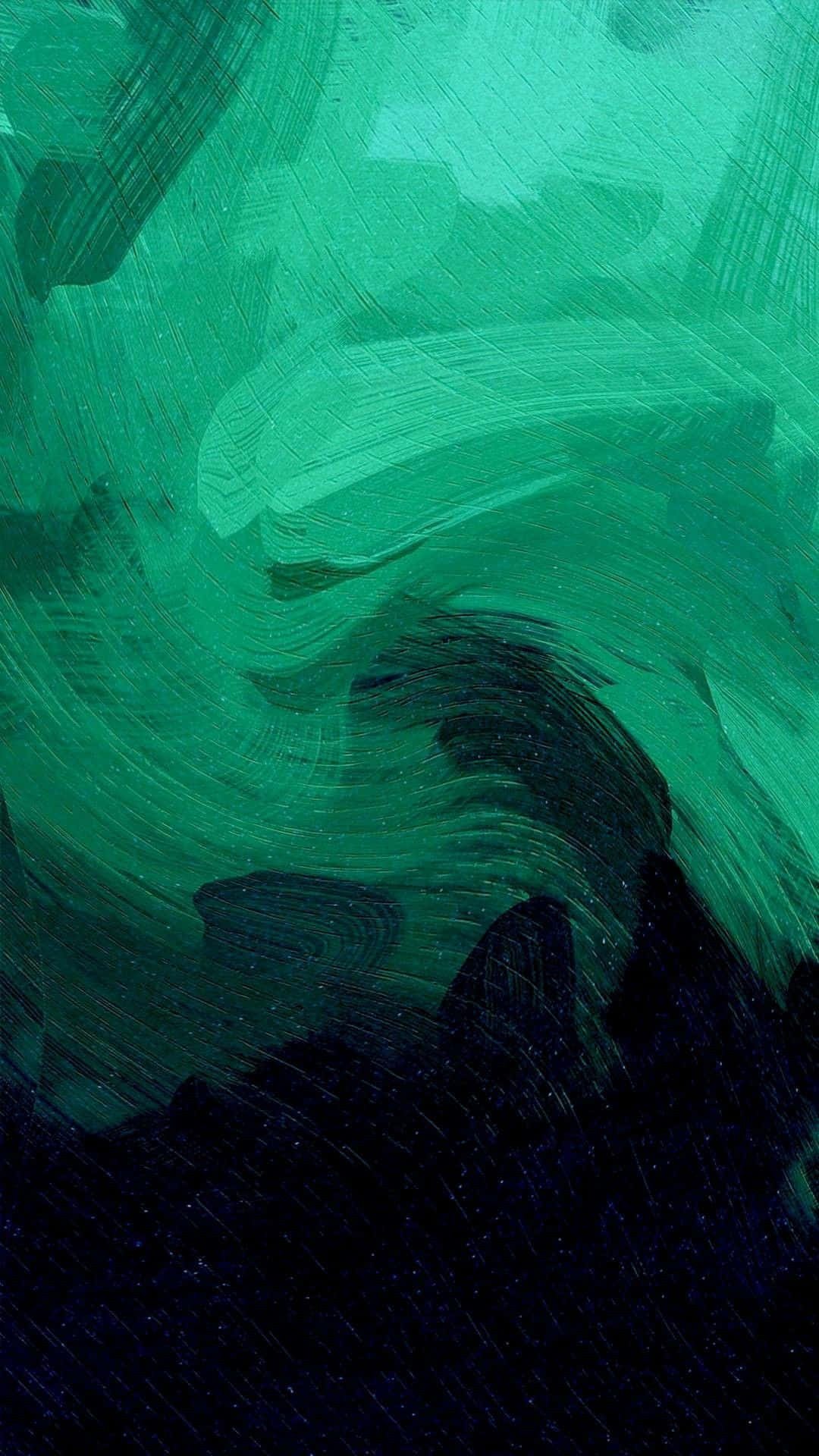 Green Phone Background - Abstract Gradient Design