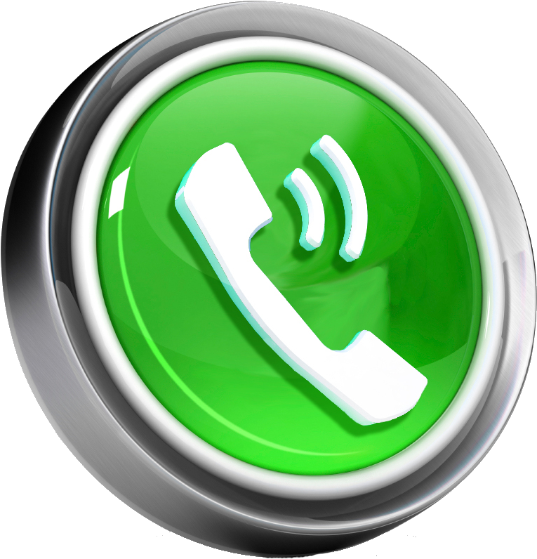 Green Phone Contact Icon PNG