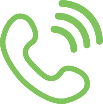 Green Phone Ear Icon PNG