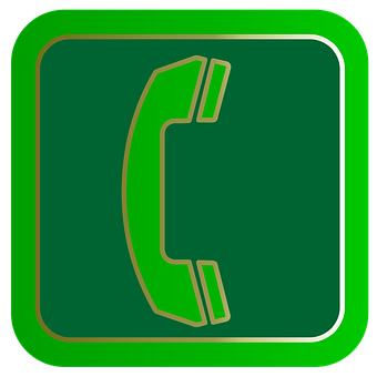 Green Phone Icon PNG
