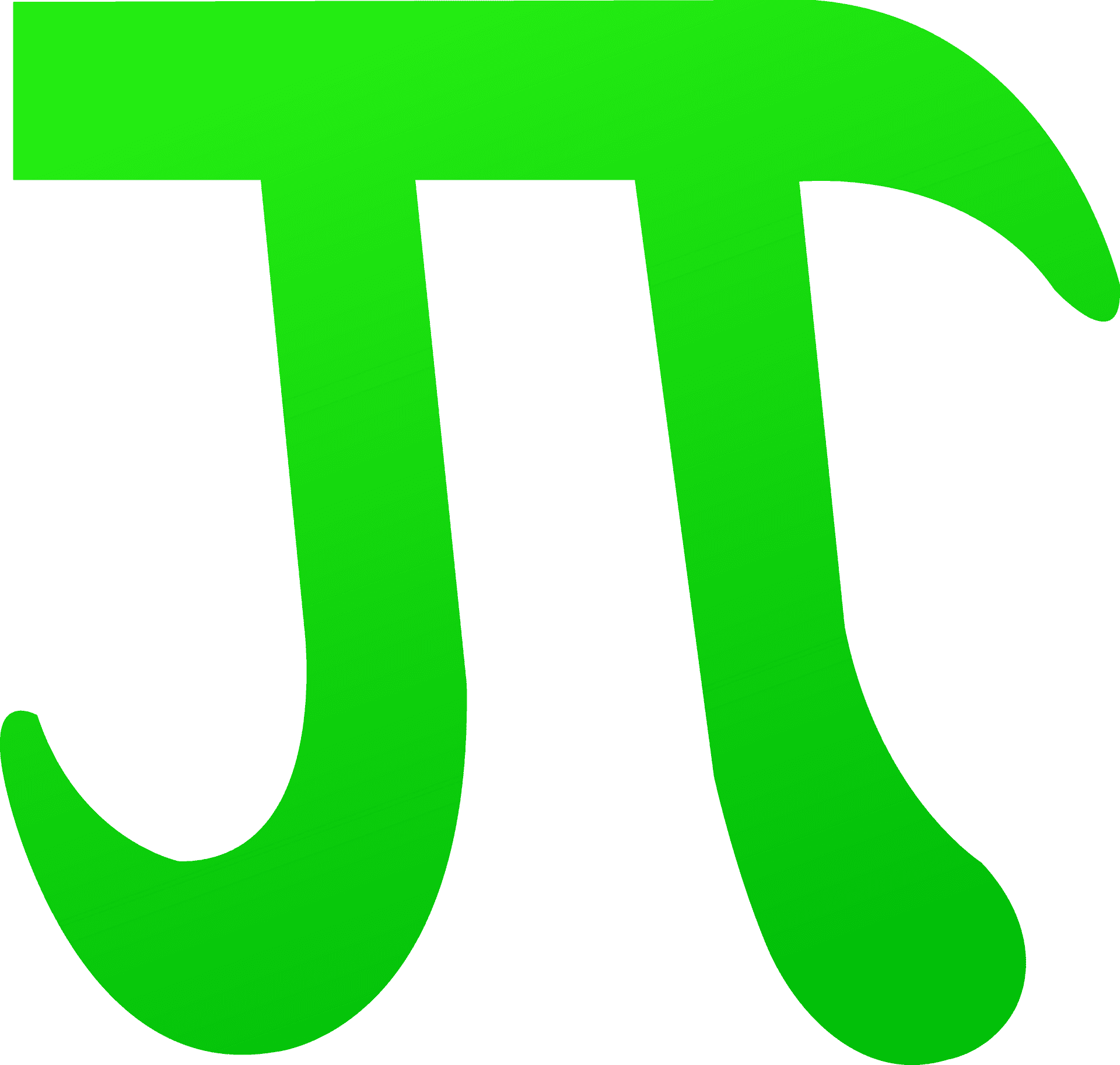 Green Pi Symbol PNG