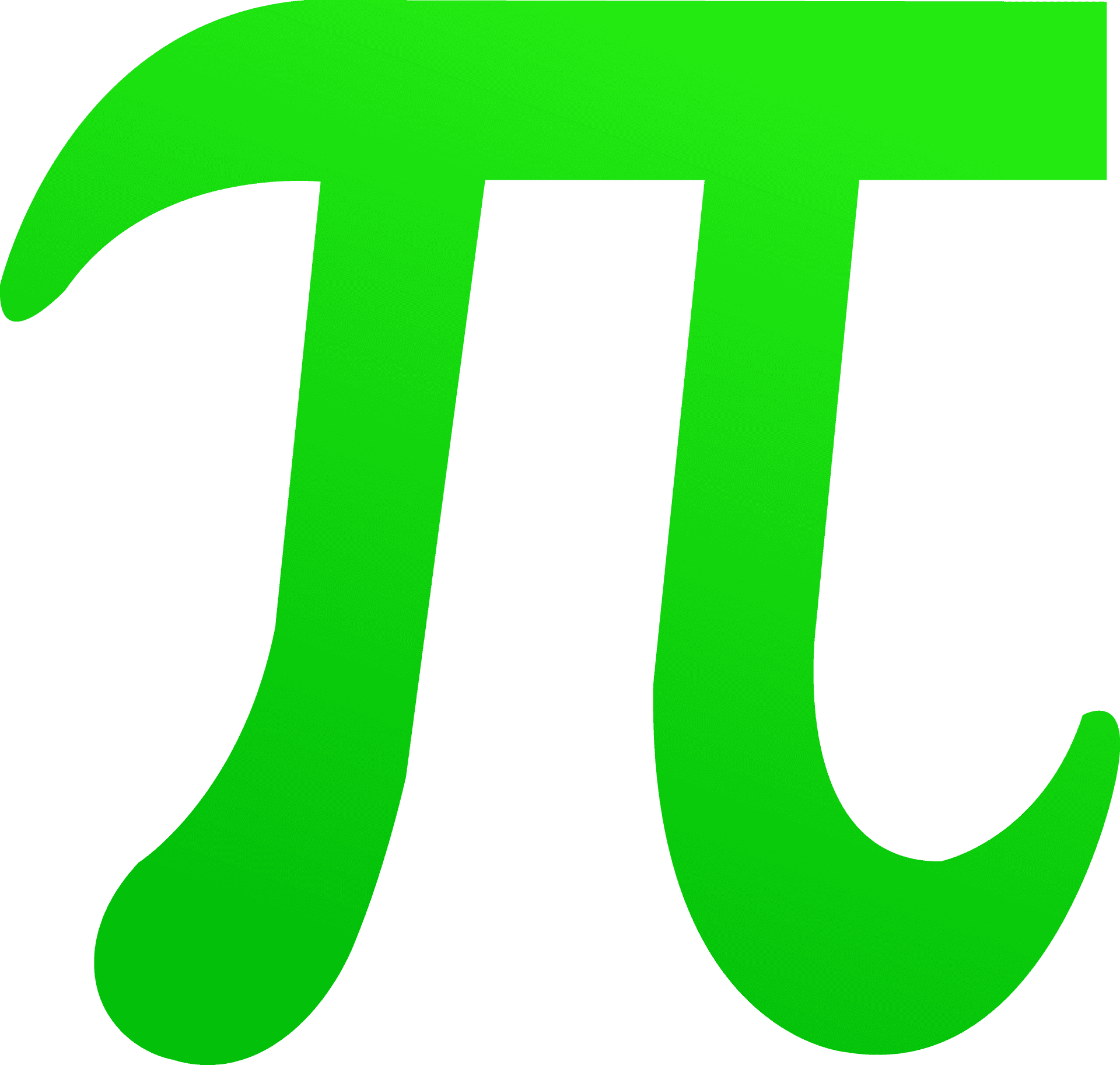 Green Pi Symbol PNG