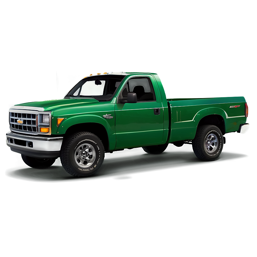 Green Pickup Truck Png 06252024 PNG