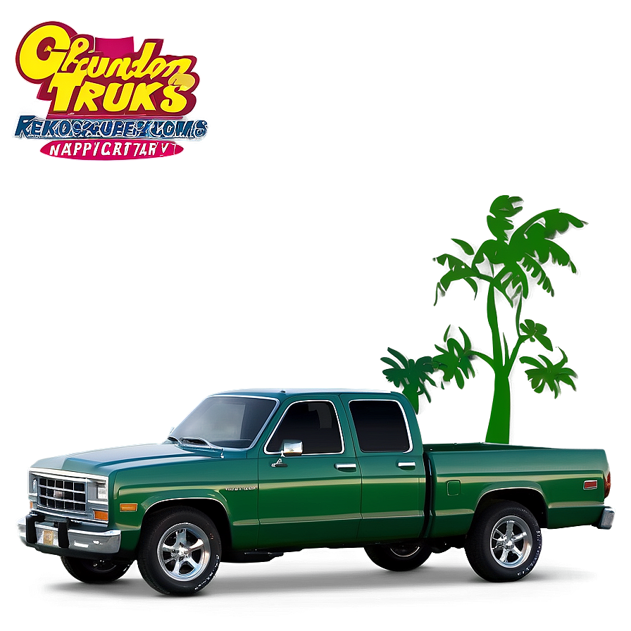 Green Pickup Truck Png Dwv PNG