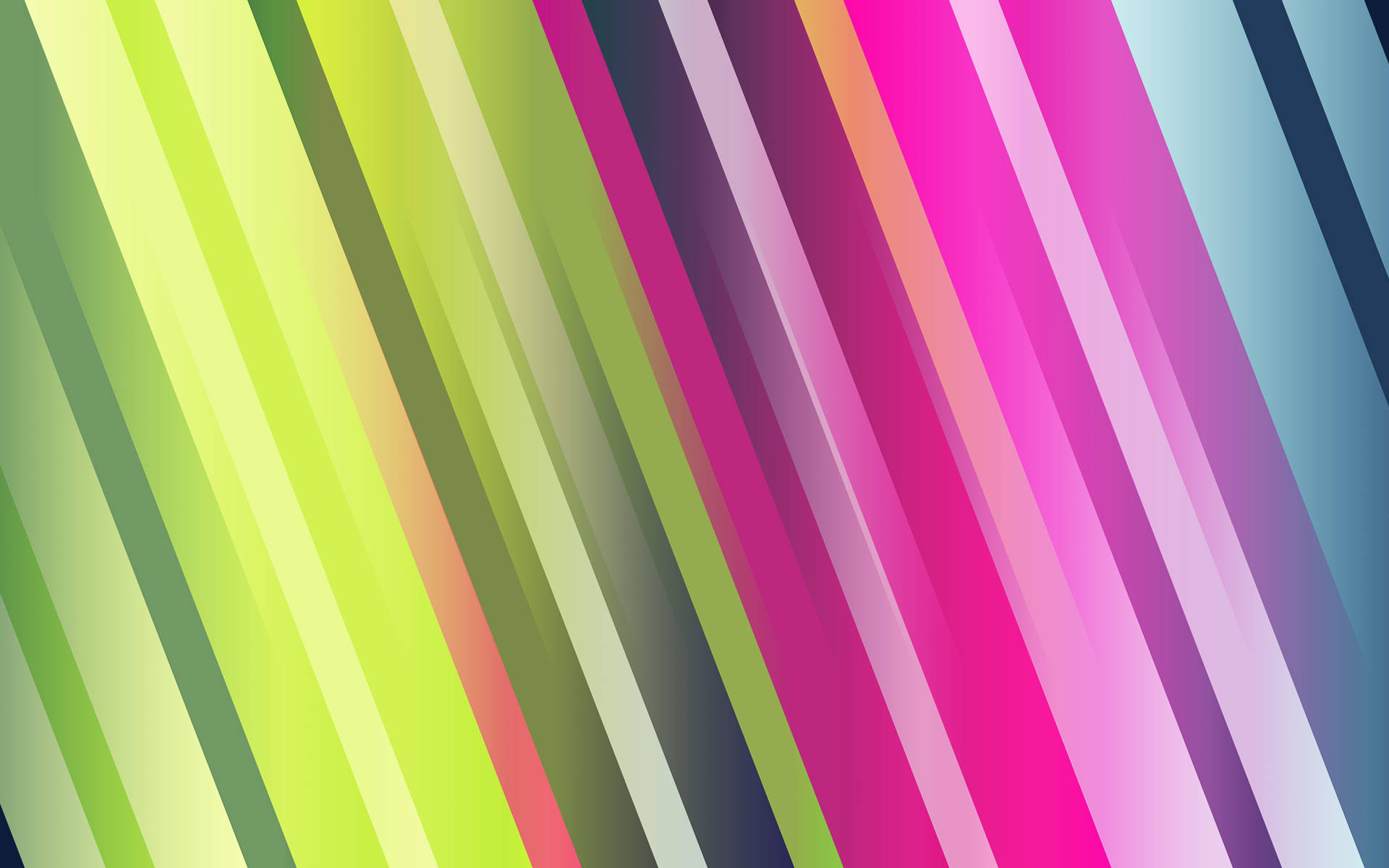 Green Pink Blue Gradient Rainbow Stripes Wallpaper