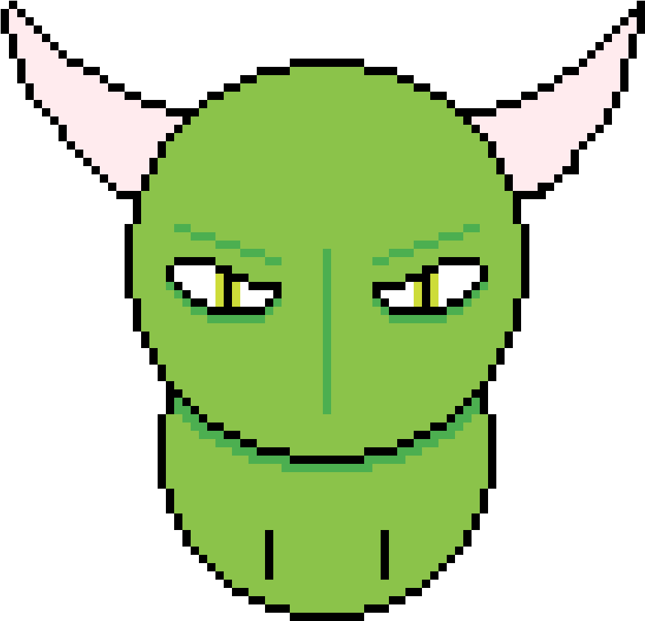 Green Pixel Goblin.png PNG