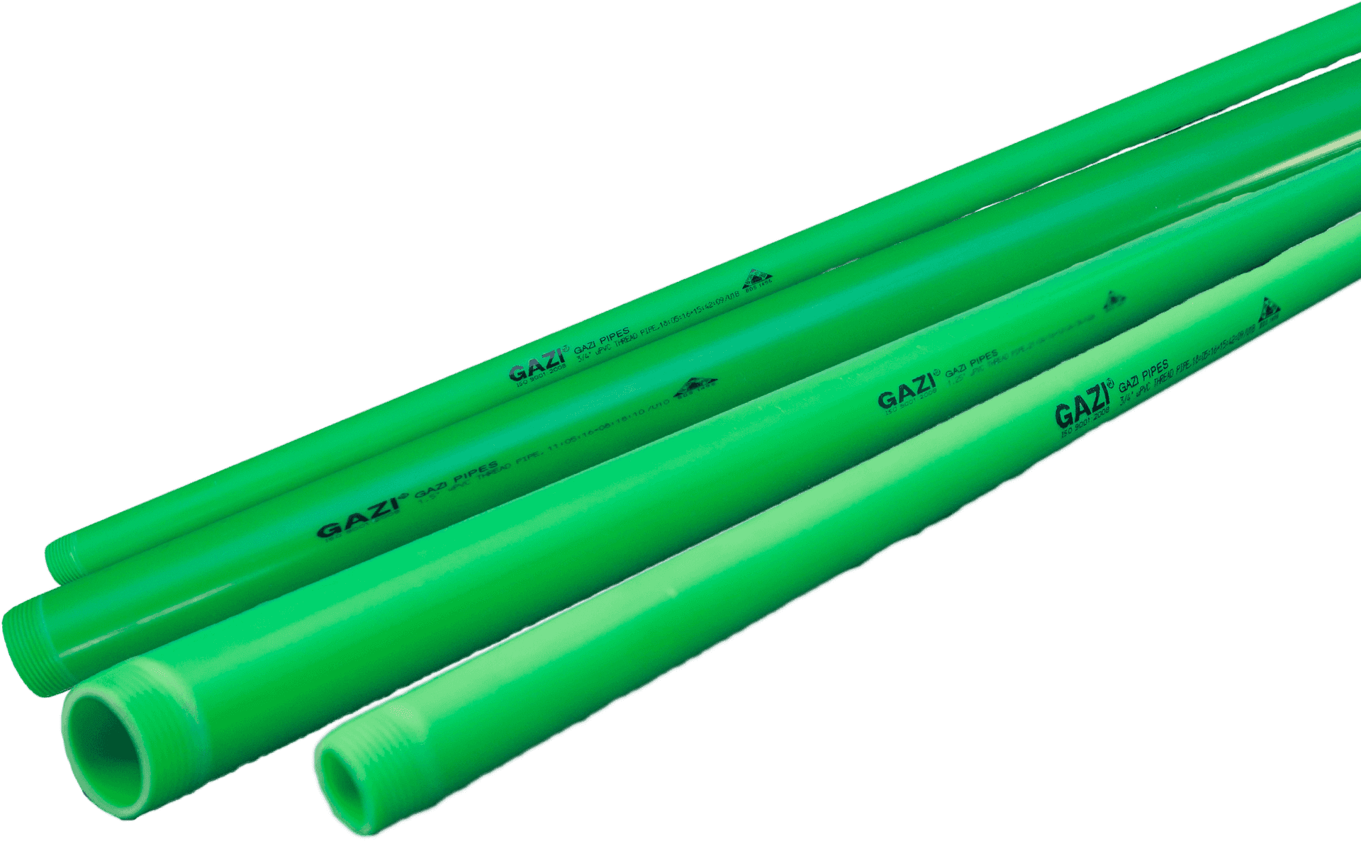 Green Plastic Pipes PNG