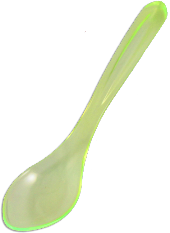 Green Plastic Spoon PNG