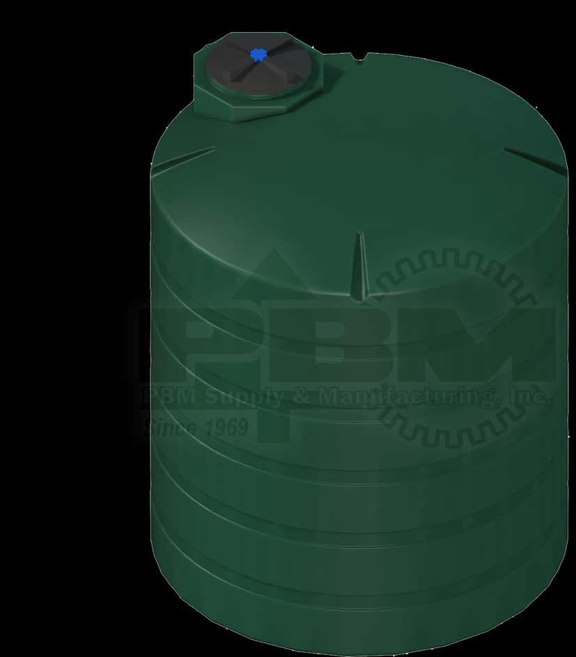 Green Plastic Water Storage Tank PNG