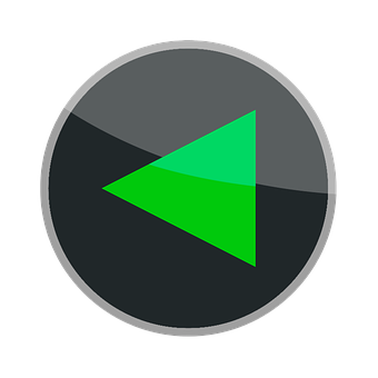 Green Play Button Icon PNG