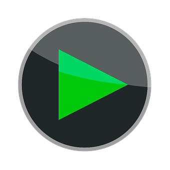 Green Play Button Icon PNG