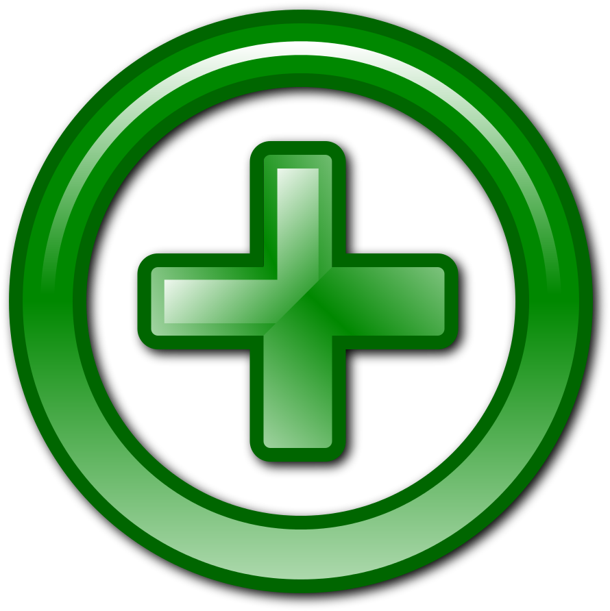 Green Plus Sign Icon PNG