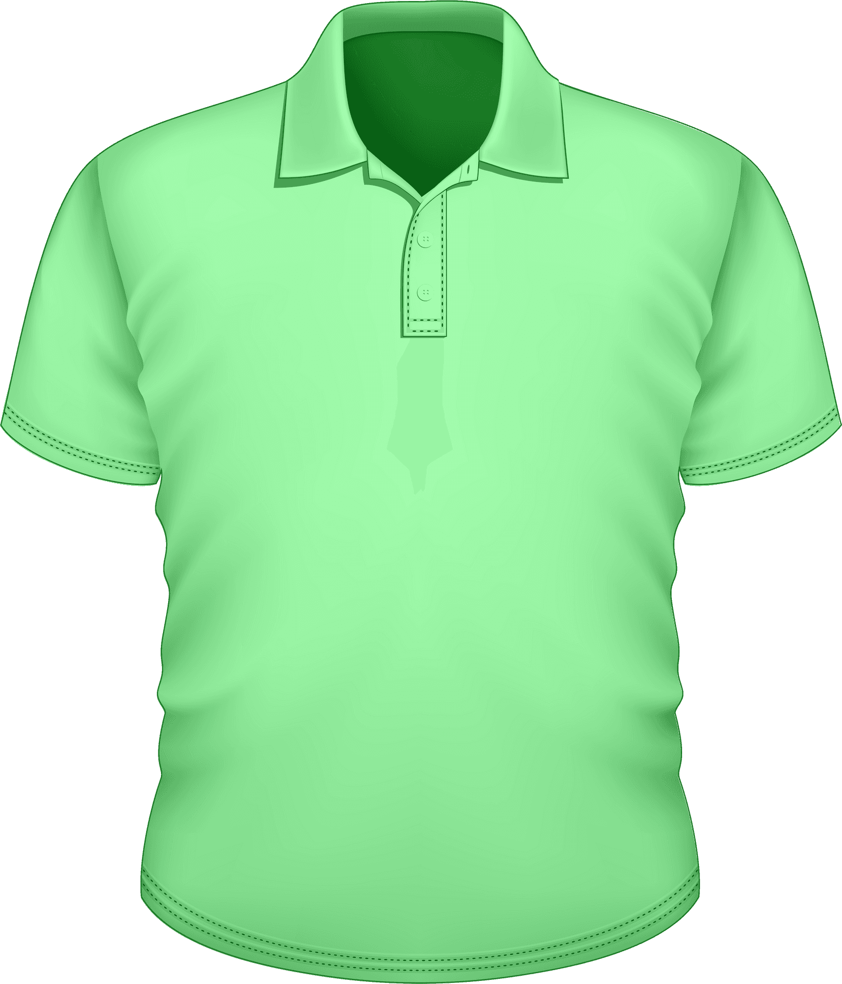 Green Polo Shirt Mockup PNG