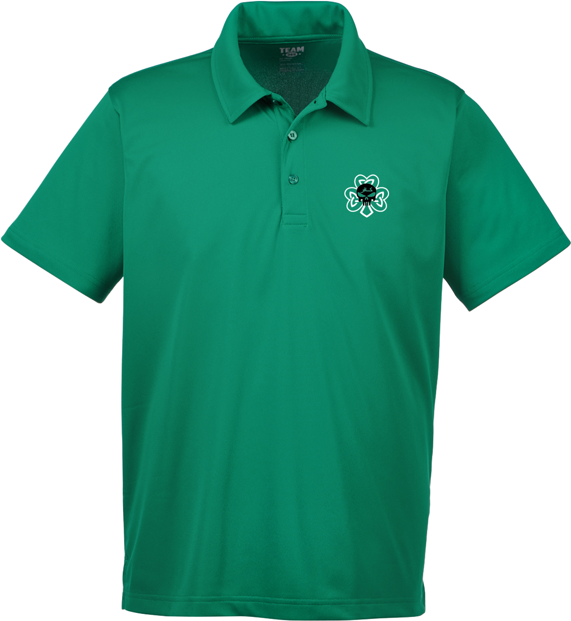 Green Polo Shirtwith Emblem PNG