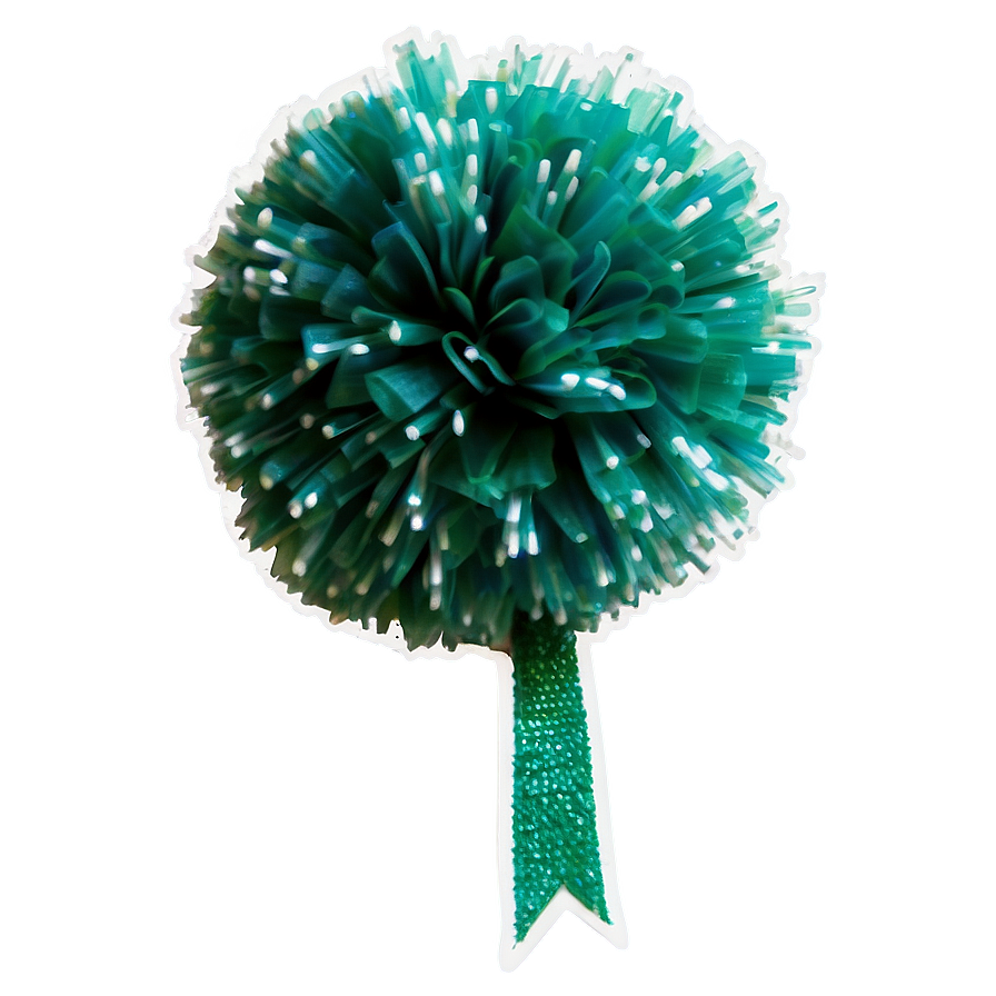 Green Pom Poms Png 06132024 PNG