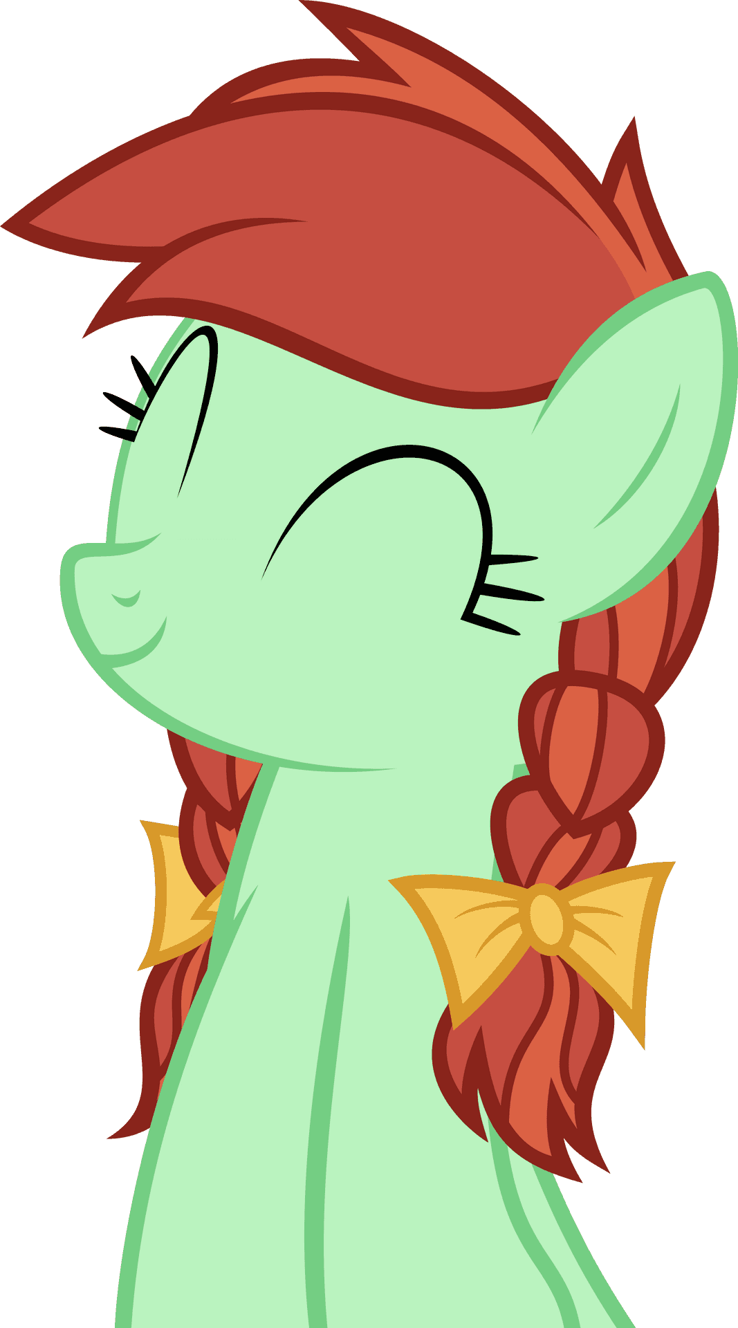 Green Pony Yellow Bow PNG