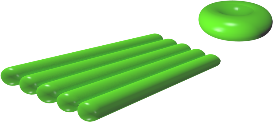 Green Pool Noodleand Float PNG