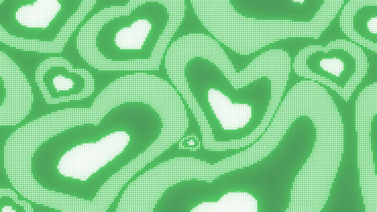Green Psychedelic Liquid Swirls Wallpaper