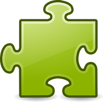 Green Puzzle Piece Icon PNG