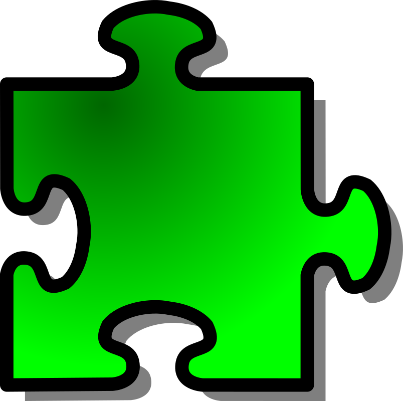 Green Puzzle Piece.png PNG