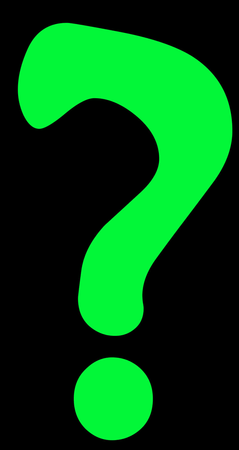 Green Question Mark Clipart PNG