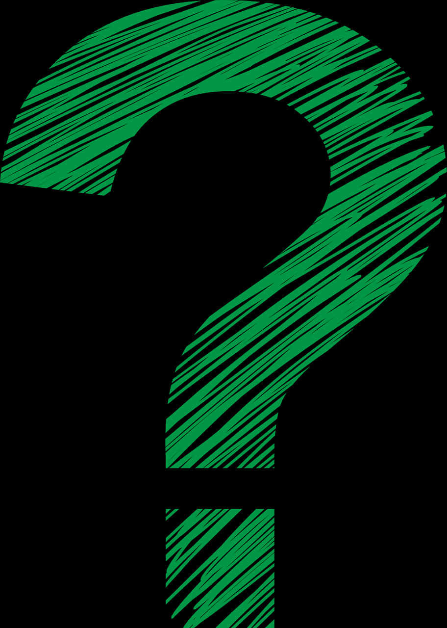 Green Question Mark Design PNG