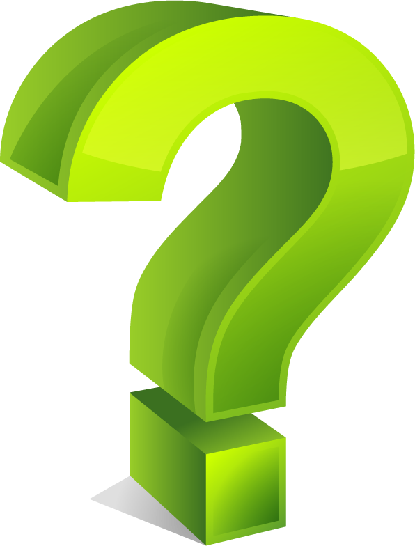 Green Question Mark Graphic PNG