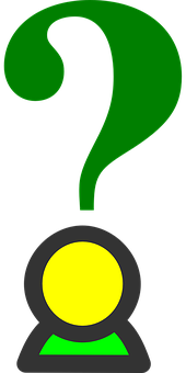 Green Question Mark Icon PNG