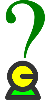 Green Question Mark Logo PNG