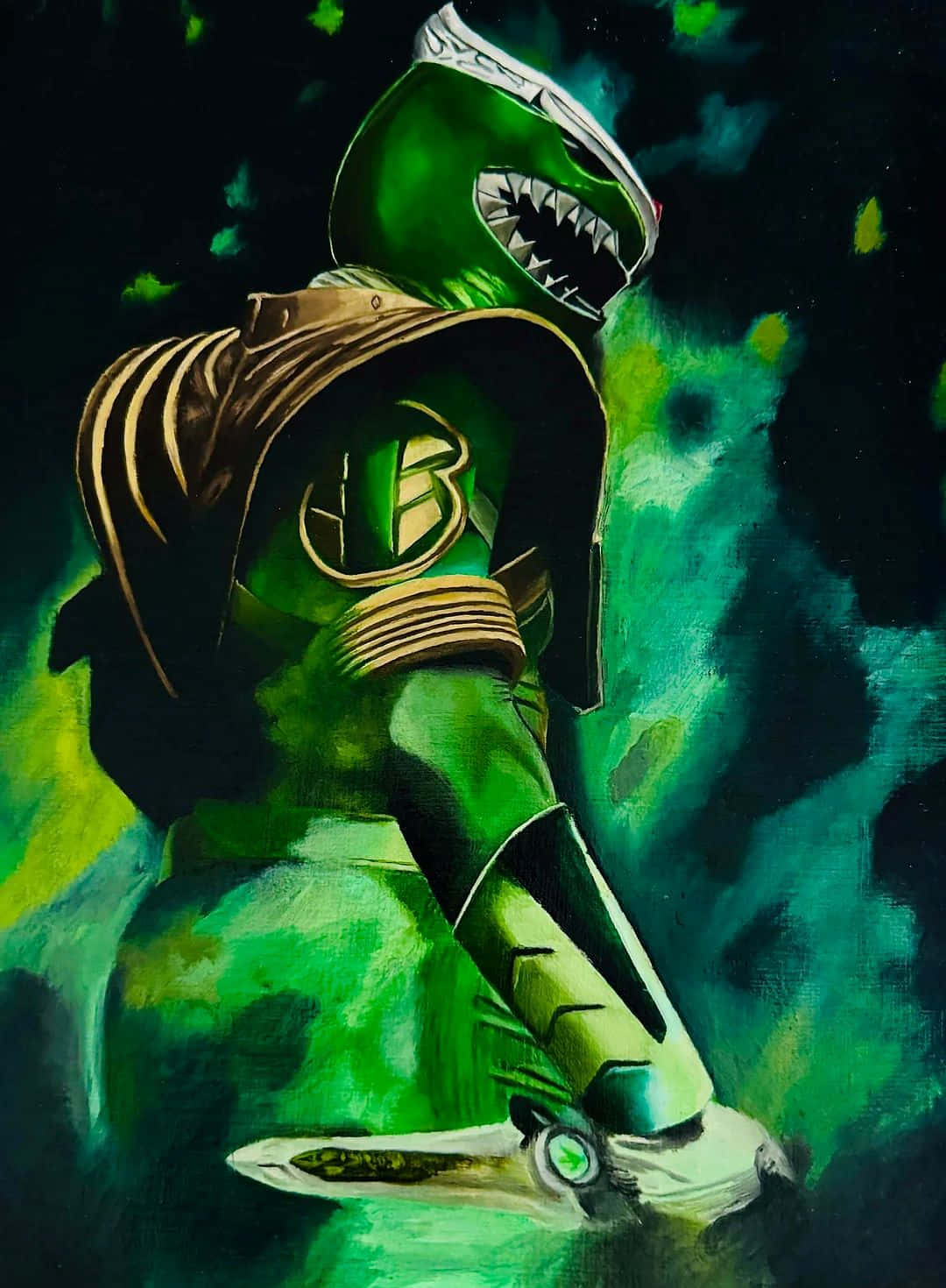 Green Ranger Artistic Portrait Wallpaper