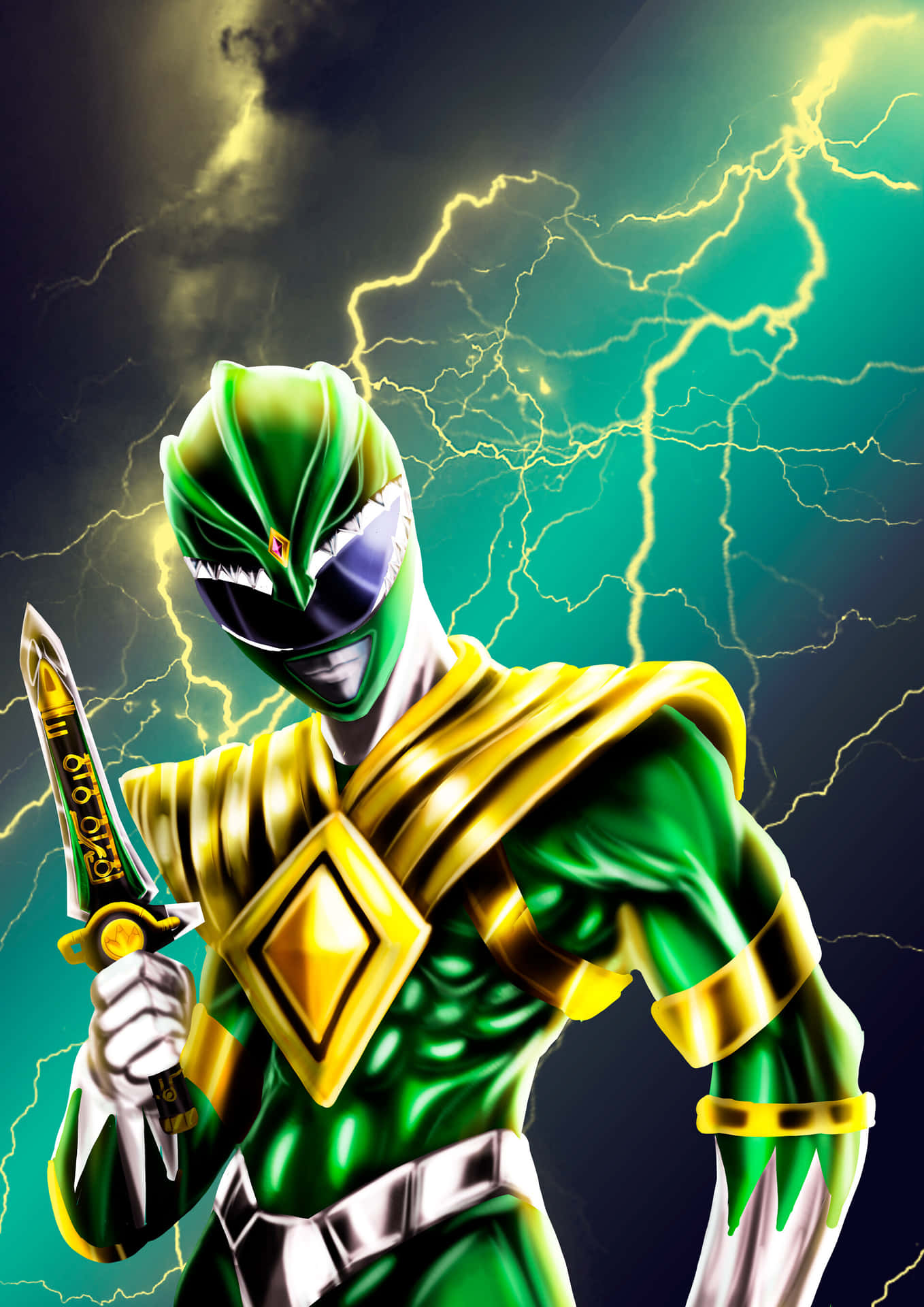 Green Ranger Power Lightning Wallpaper
