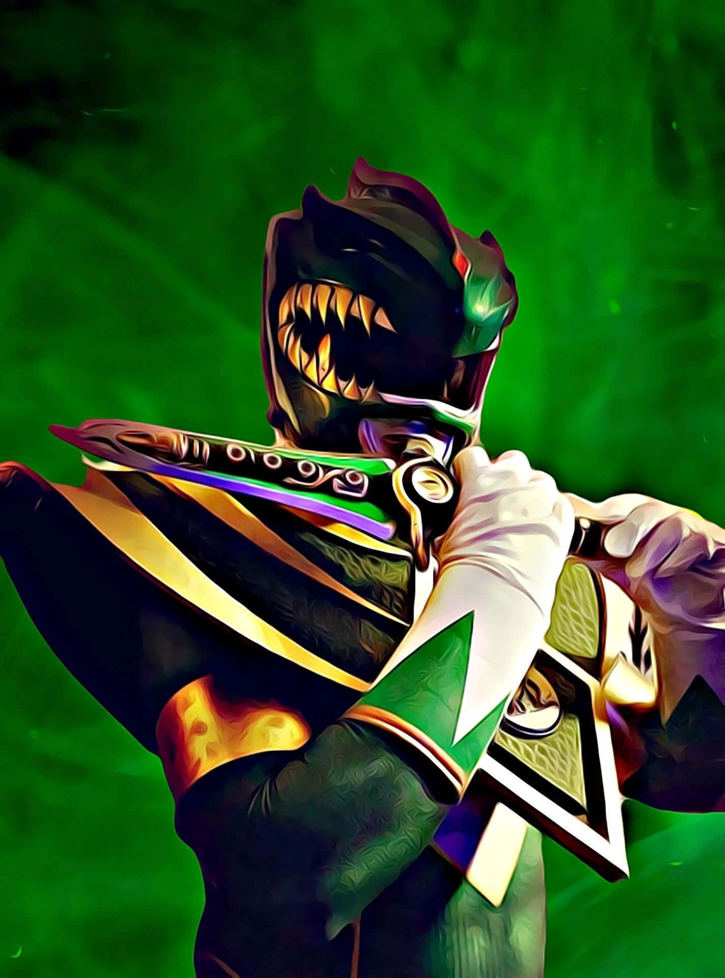 Green Ranger Power Pose Wallpaper