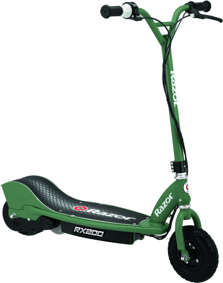Green Razor R X200 Electric Scooter PNG