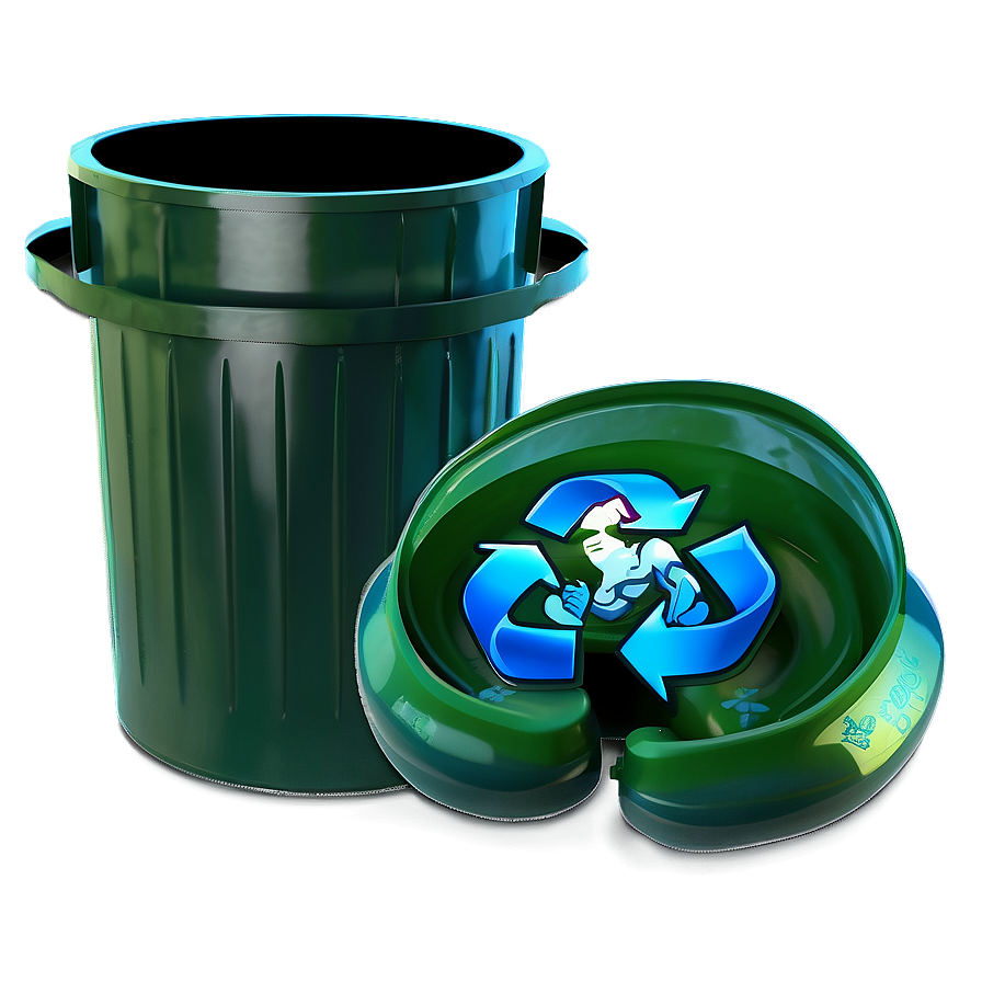 Green Recycle Bin Png Xuv PNG