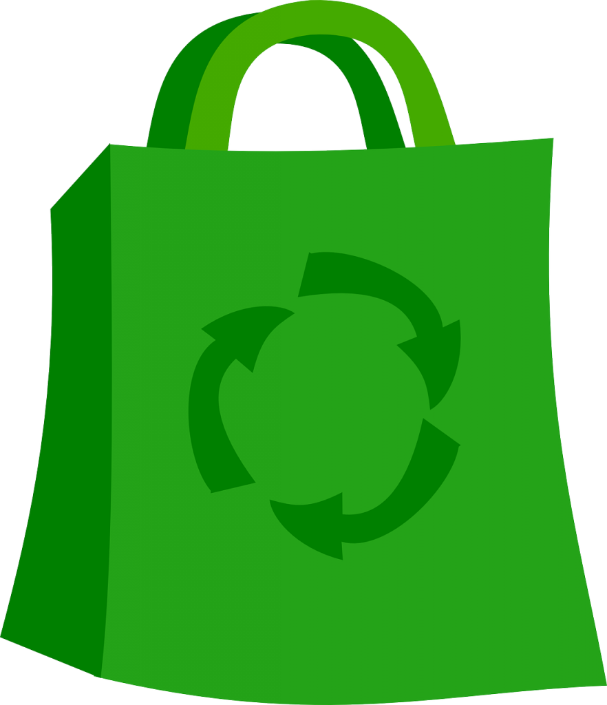 Green Recycle Shopping Bag PNG