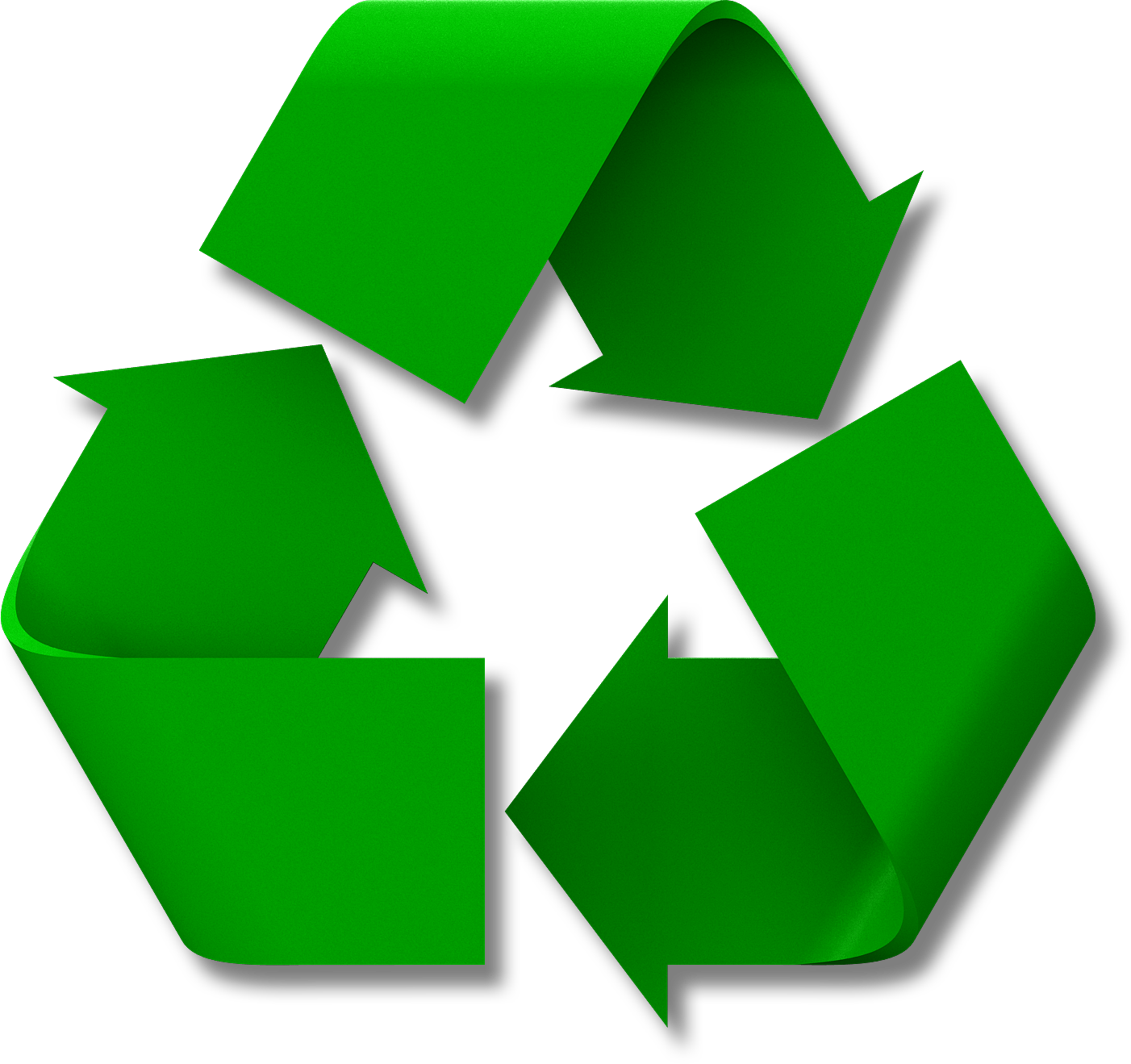 Green Recycle Symbol Vector PNG