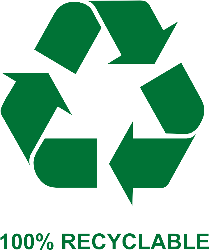 Green Recycle Symbol100 Percent Recyclable PNG