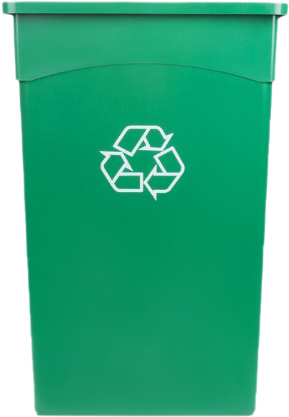 Green Recycling Bin Icon PNG