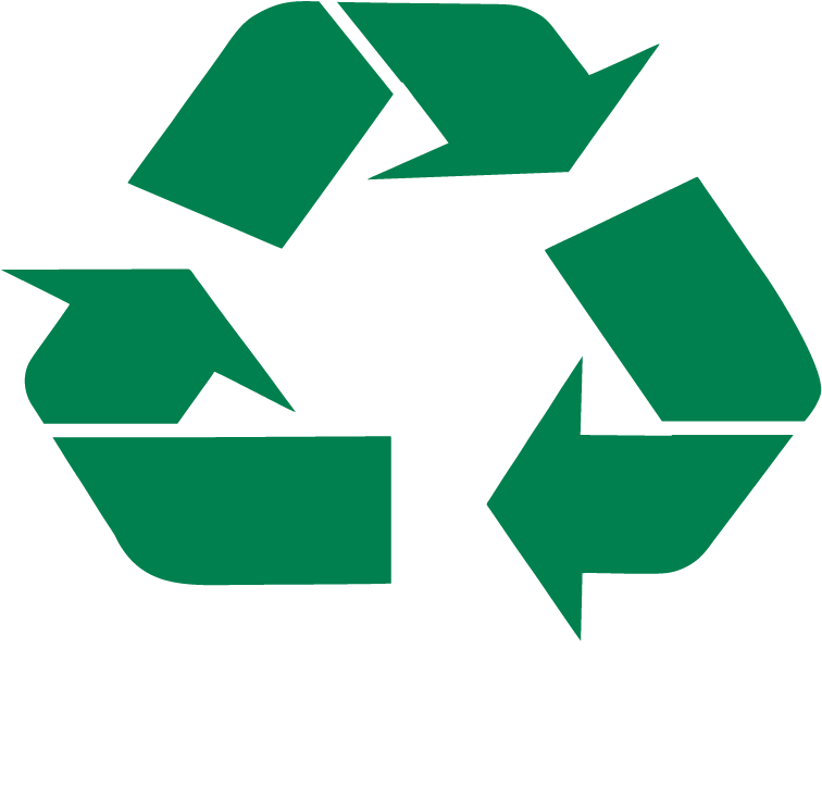 Green Recycling Logo Design PNG