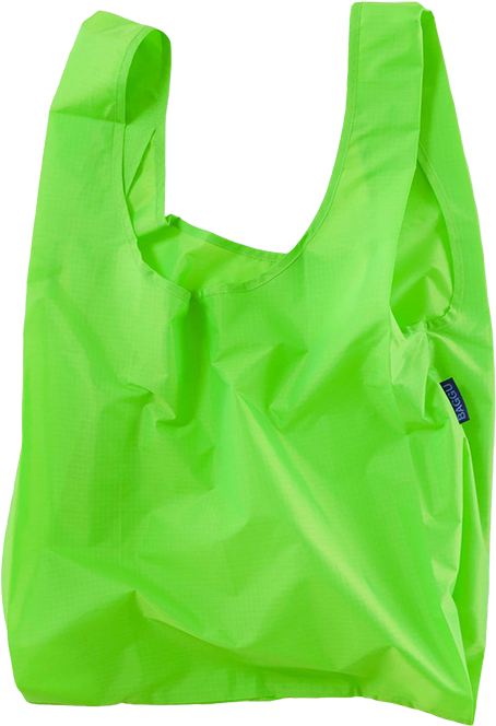 Green Reusable Shopping Bag PNG