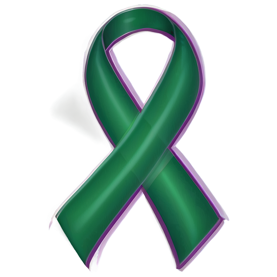 Green Ribbon Awareness Png Qkw39 PNG