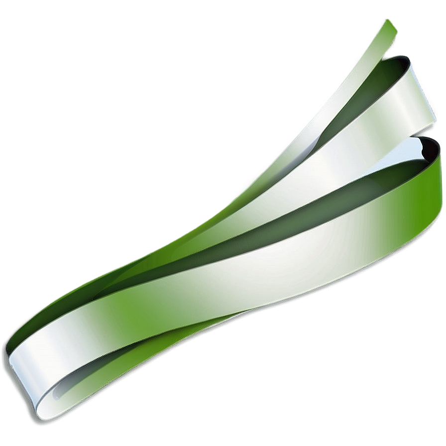 Green Ribbon Awareness Png Sym75 PNG