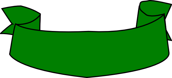 Green Ribbon Banner Graphic PNG