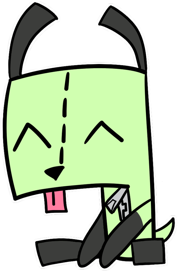 Green Robot Dog Cartoon PNG