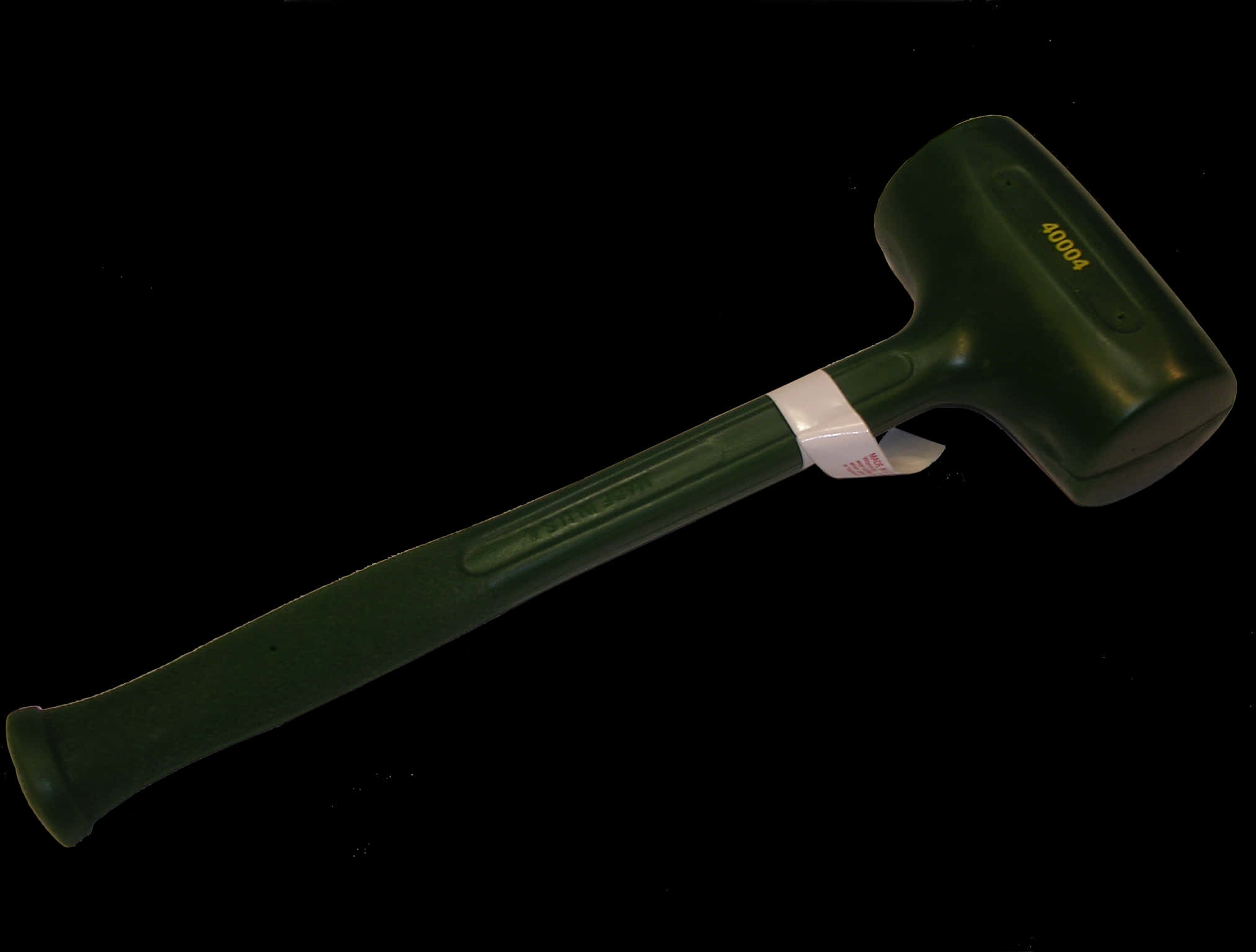 Green Rubber Mallet Black Background.jpg PNG