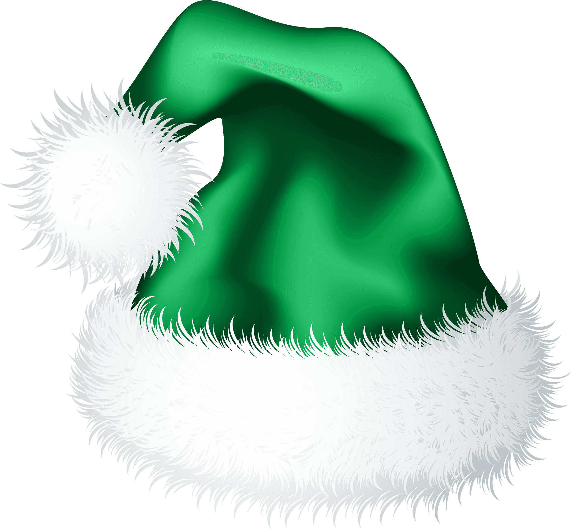 Green Santa Hat Transparent Background PNG